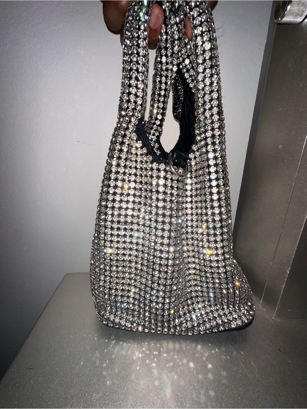 Crystal Embellished Evening Tote